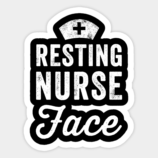 Resting nurse face Sticker by captainmood